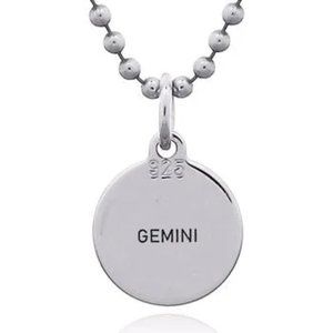 Jeanex double sided zodiac pendant - GEMINI